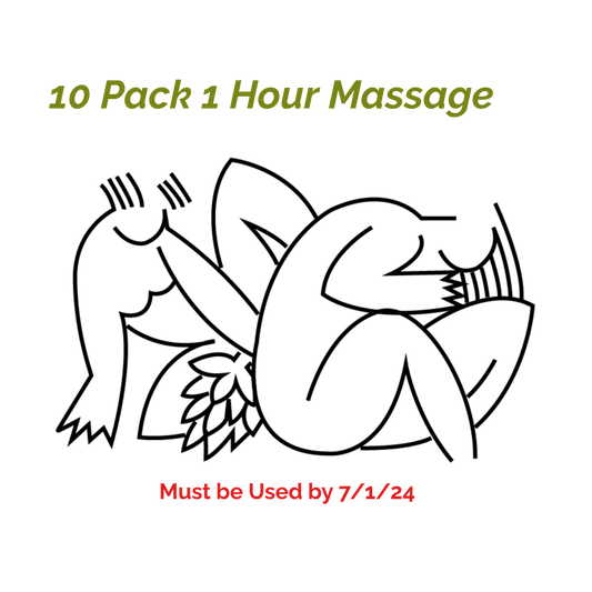 1 Hour 10 Pack Massage